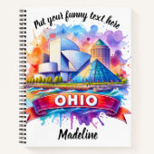 Ohio's Aquarellkunst Notizblock (Vorderseite)