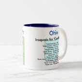 Ohiosymbole u. -karte zweifarbige tasse (VorderseiteRechts)