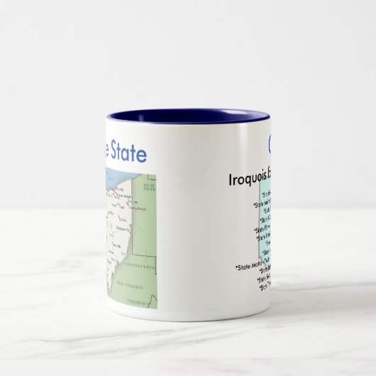 Ohiosymbole u. -karte zweifarbige tasse (Mittel)