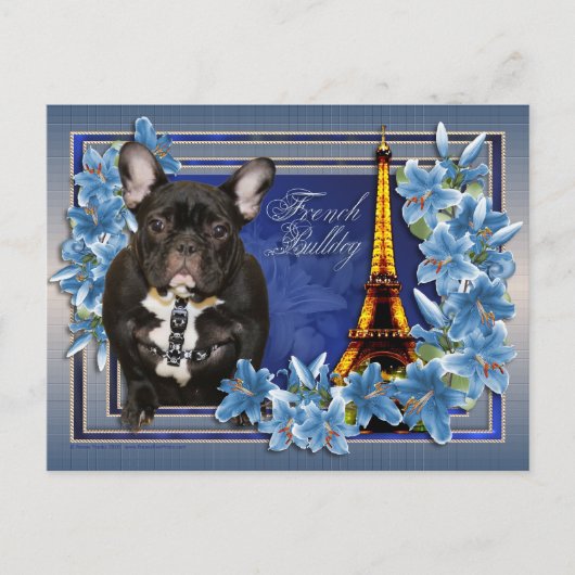 OhLaLa French Bulldog Postkarte (Vorderseite)