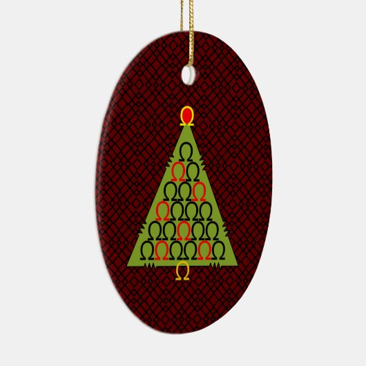 Ohm Christmas Tree Keramik Ornament (Rechts)