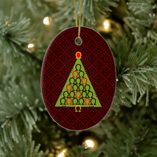Ohm Christmas Tree Keramik Ornament