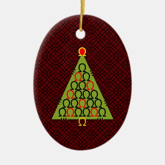 Ohm Christmas Tree Keramik Ornament (Vorne)