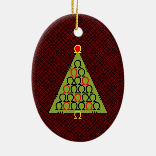 Ohm Christmas Tree Keramik Ornament (Hinten)