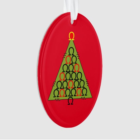 Ohm Christmas Tree Ornament (Vorderseite)
