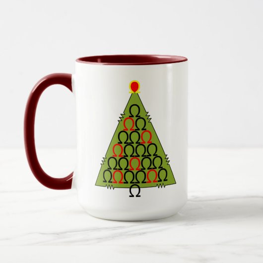 Ohm Christmas Tree Tasse (Links)