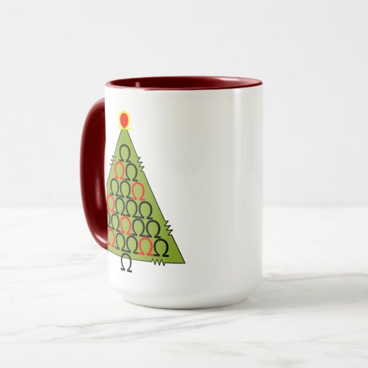 Ohm Christmas Tree Tasse (Vorderseite Links)