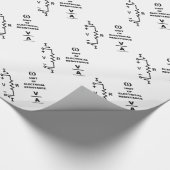 Ohm eine Einheit des elektrischen Widerstands Geschenkpapier (Ecke)