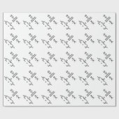 Ohm eine Einheit des elektrischen Widerstands Geschenkpapier (Flach)