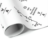 Ohm eine Einheit des elektrischen Widerstands Geschenkpapier (Rolleneckpunkt)