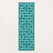 Ohm Electrical Resistance Science Aquamarin Yoga M Yogamatte (Rückseite)