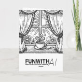 Ohm, Frau, die Yoga macht | Crazy World Karte (Rückseite)