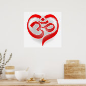 Ohm - Herzplakat Poster (Küche)