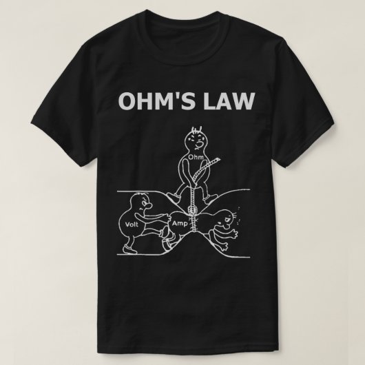 Ohm Law Electrical Engineer Ohm Electronic T-Shirt (Design vorne)