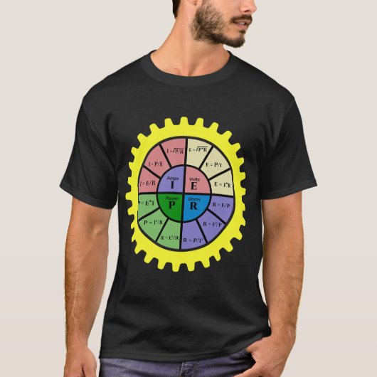 Ohm Law Jersey-Ohms Law Diagramm-Electrical Motor T-Shirt (Vorderseite)
