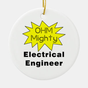 Ohm Mächtiger Elektroingenieur Keramik Ornament