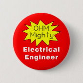 Ohm Mighty Electrical Engineer Button (Vorderseite)