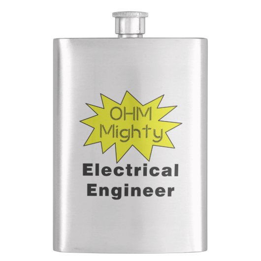 Ohm Mighty Electrical Engineer Flachmann (Vorderseite)