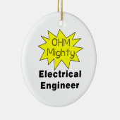 Ohm Mighty Electrical Engineer Keramik Ornament (Rechts)