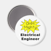 Ohm Mighty Electrical Engineer Magnet (Vorderseite/Rückseite)