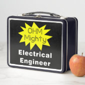 Ohm Mighty Electrical Engineer Metall Brotdose (Beispiel)