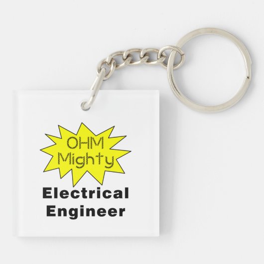 Ohm Mighty Electrical Engineer Schlüsselanhänger (Rückseite)