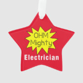 Ohm Mighty Electrician Ornament (Rückseite)