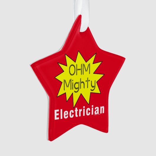 Ohm Mighty Electrician Ornament (Vorderseite)