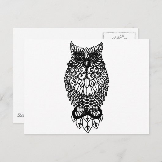 Ohm Owl Postkarte (Vorne/Hinten)
