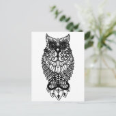 Ohm Owl Postkarte (Stehend Vorderseite)