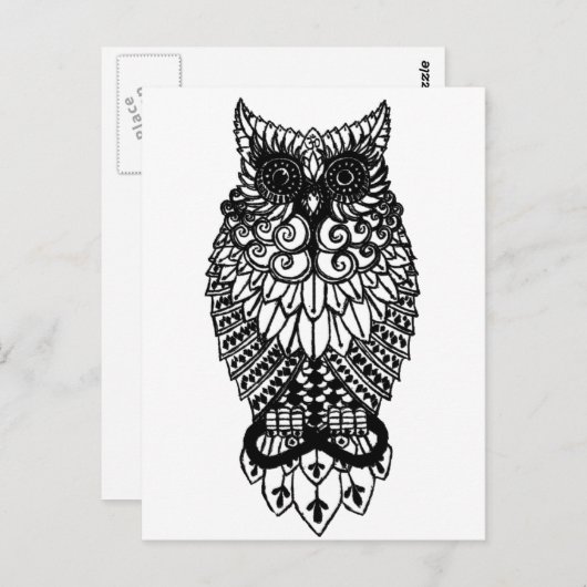 Ohm Owl Postkarte (Vorne/Hinten)