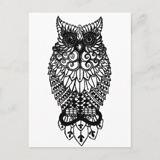 Ohm Owl Postkarte (Vorderseite)