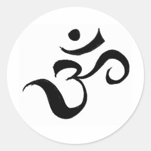 Ohm Runder Aufkleber