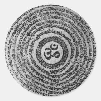 Ohm Runder Aufkleber