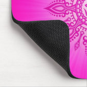 Ohm-Stern - Rosa Mousepad (Ecke)