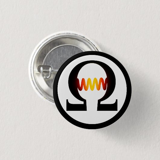 Ohm-Symbol-Knopf Button (Vorne & Hinten)