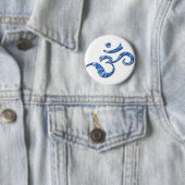 Ohm-Symbol-Knopf im Blau Button (Beispiel)