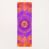 Ohm-Symbol, Mandala - orange-Yoga-Matte Yogamatte (Vorderseite)