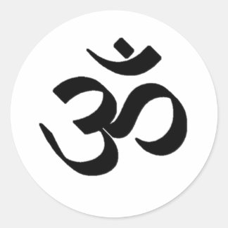 Ohm-Symbol Runder Aufkleber