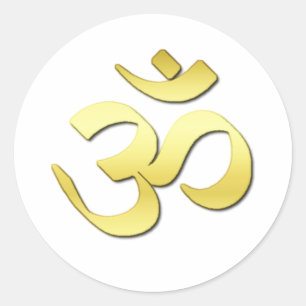 Ohm-Symbol Runder Aufkleber