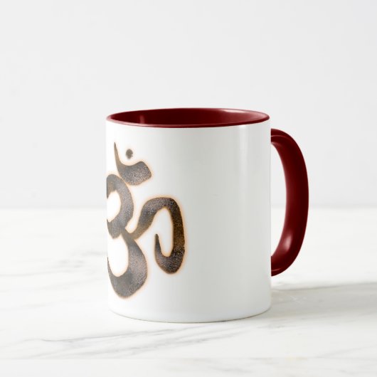 Ohm-Symbol Tasse (VorderseiteRechts)