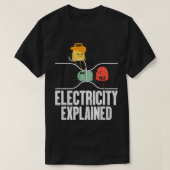 Ohm Volt Amp Electric erklärt Funny Electrici T-Shirt (Design vorne)