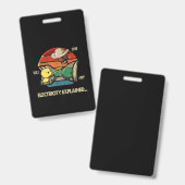 Ohm Volt Amp Electrical erklärt Elektriker Ausweis (Vorder- & Rückseite)