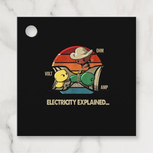 Ohm Volt Amp Electrical erklärt Elektriker Geschenkanhänger (Vorderseite)