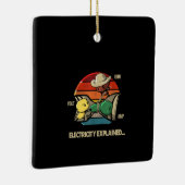 Ohm Volt Amp Electrical erklärt Elektriker Keramikornament (Rechts)