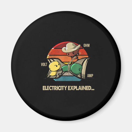Ohm Volt Amp Electrical erklärt Elektriker Magnet (Vorne)