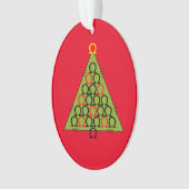 Ohm-Weihnachtsbaum Ornament (Vorderseite)