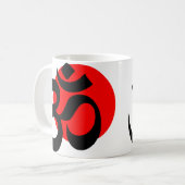 Ohm weißer Hintergrund Kaffeetasse (Vorderseite Links)