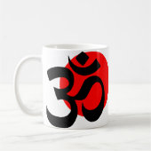 Ohm weißer Hintergrund Kaffeetasse (Links)