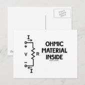 Ohmic Material Inside (Ohm's Law) Postkarte (Vorne/Hinten)